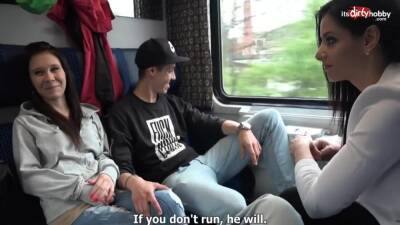 Raunchy Foursome Love Making In Public Train - hclips.com