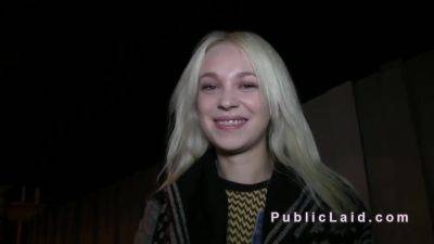 Sexy Russian Blonde Has Public Fuck - hclips.com - Russia