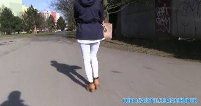 Lady - Dee - Lady Dee gets her tight pussy drilled hard in public place for cash - sexu.com - Czech
