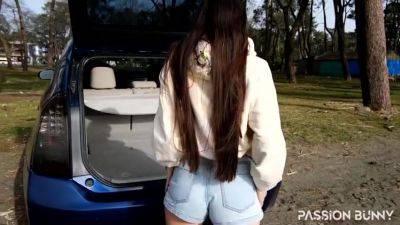 Passionbunny - Almost Caught In Public Forest With Fingering In Trunk - hotmovs.com