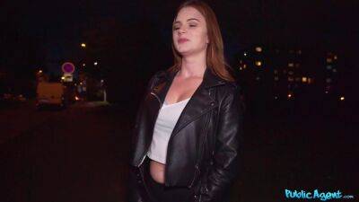 Beautiful redhead chick with fine tits gets screwed in public - sunporno.com