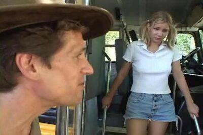 The Bus to school turns into a place of Sin and Orgasm !!! - - sunporno.com