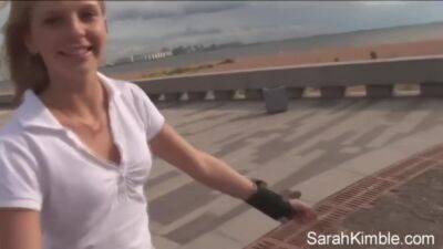 Sarah - Sweet Sarah Kimble Roller Blade On The Part And Showing Her Pussy Closeup Naked Outdoor - hclips.com