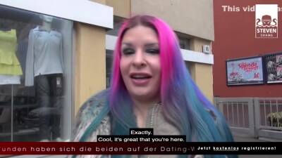 Curvy Girl Gets Big Cock: Swiss Mermaid Haired Girl Fucked Public Toilet Dating - upornia.com - Germany