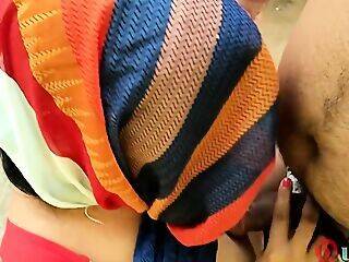 Maid in Blue Saree Suck Owner Dick in Backyad Outdoor he Cum on her Big Boobs - theyarehuge.com - India - Indian