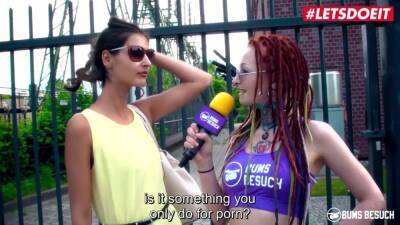 Coco - BumsBesuch - Coco Kiss Skinny German Brunette Fucked Her Fan Hard Outdoor - LETSDOEIT - sexu.com - Germany