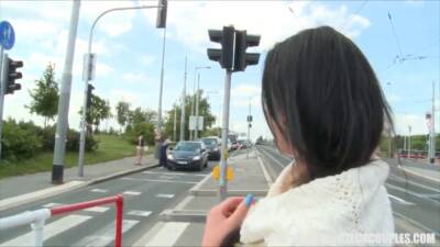 Czech Teen Convinced for Outdoor Public Sex - sexu.com - Czech