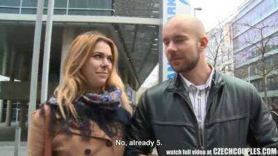 Amazing Busty Teen and Her BF Gets Money for Public SEX - sexu.com - Czech