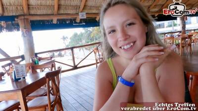 HOLIDAY TEEN PICK UP DATE - german tourist fuck teen in public pov - txxx.com - Germany