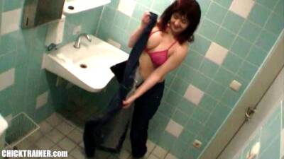 19 year old porn from the cumtrainer vintage video archives public bathroom cumshot swallowing, car dick hot sucking & chewing gum. redhead teen beautiful amateur slut with nice boobies humiliated on camera. - sunporno.com