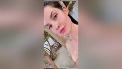 Nude Outdoor Shower Video Leaked - hclips.com