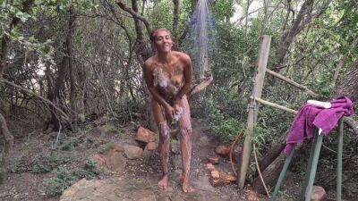 Indian Nude Outdoor Public Shower At Nude Resort - hclips.com - India - Indian