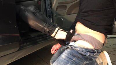 Risky Shoejob And Footjob In A Public Car Parking .... He Loves My Feet Everywhere - hclips.com
