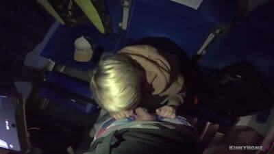Outdoor Blowjob With Epic Cumshor Facial In The Train! - upornia.com