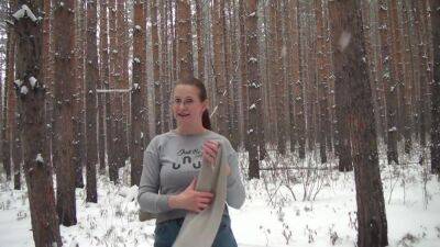 Hot Outdoor Pissing In The Forest / Snowfall - hclips.com