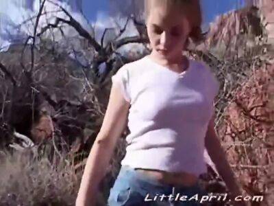 Outdoor Camp And Fingering With Little April - hclips.com