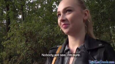 Czech Teen Picked Up For Outdoor Pov Fuck After Casting - hclips.com - Czech
