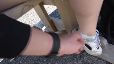 Almost Got Caught While Fingering Naive Schoolgirl On Public Park Bench - hclips.com