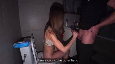 Real Cheating. Dirty Sex Of Wife With Lover In The Toilet. Anal - upornia.com