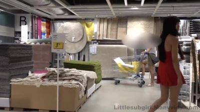 Crowded Ikea Shopping Fuck Anal & Squirt - upornia.com - Asian