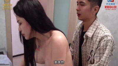 Horny Big Boobs Asian Amateur Could Not Wait And Fucks Big Cock In A Public Bathroom - hclips.com - China - Asian