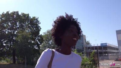 German Scout - Black Ebony Zaawaadi Talk To Lost Place Outdoor Fuck - upornia.com - Germany