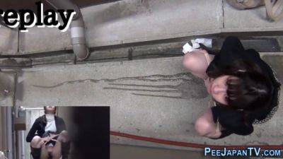 Petite Asian With Hairy Pussy Peeing Outdoors On Public - hotmovs.com - Japan - Asian - Japanese