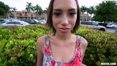 Petite Hairy Cutie Gets Screwed Outdoor I With Amber Faye - hclips.com
