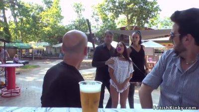 Petite Whore Disgraced In Orgy In Public - Ashley Lane - hclips.com