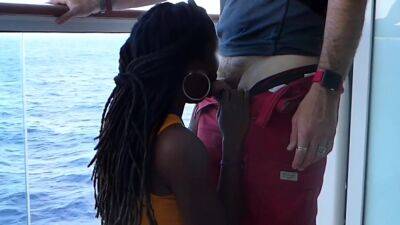 Fuck Black Girl In Public On The Ship - upornia.com - Brazil