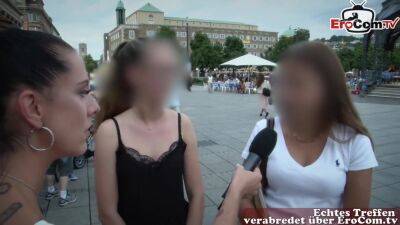 German Student Teen Public Street Casting For Sexdate - upornia.com - Germany