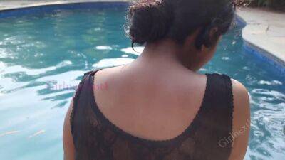 Indian Wife Fucked by Ex Boyfriend at Luxury Resort - Outdoor Sex - Swimming Pool - sunporno.com - India