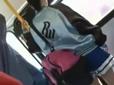 18yo girl girl got laid in public bus - sunporno.com