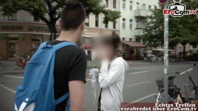 German Public Casting On Street With Student Teen - upornia.com - Germany
