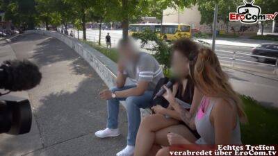 German Agent Pick Up Couple For First Outdoor Sex - hotmovs.com - Germany