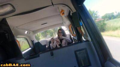 Slutty inked teen banged in the taxi outdoor by taxi driver - hotmovs.com