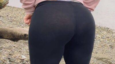 Round Booty Milf On A Public Beach Showing Her Fat Ass - upornia.com