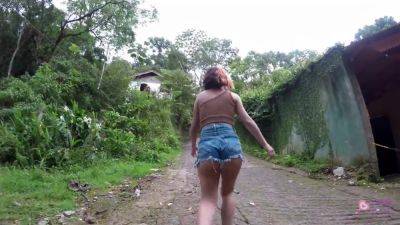 She Gets Naked In Public And Pisses On The Street - upornia.com - Brazil