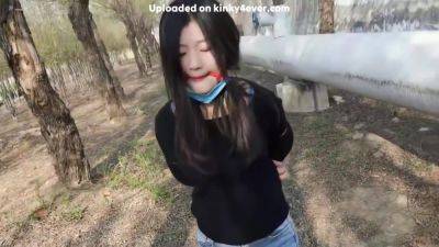 Chinese Girl Outdoor Bondage - upornia.com - China - Asian