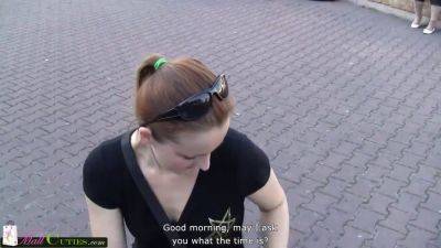 Czech teen babes engage in public masturbation with mallcuties - sexu.com - Czech