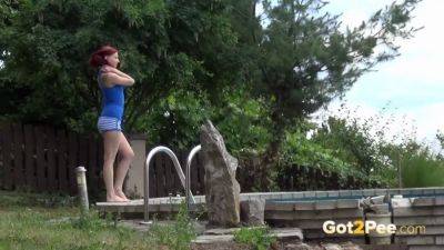 Blonde slut gets drenched in public pee & squirts in a hot compilation video - sexu.com