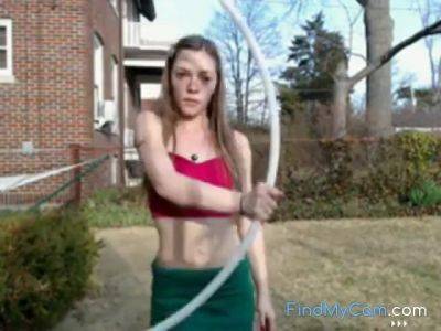 Bottomless Outdoor Hoola Hoop Busted No Sound - hclips.com