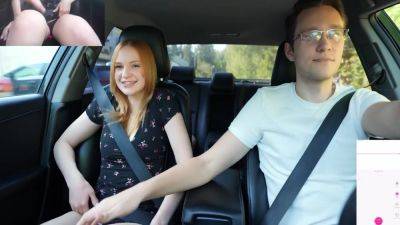 Surprise Verlonis For Justin Lush Control Inside Her Pussy While Driving Car In Public - upornia.com - Russia