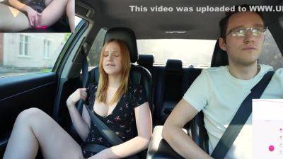 Surprise Verlonis For Justin Lush Control Inside Her Pussy While Driving Car In Public - upornia.com - Russia