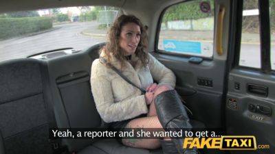 Ava austen's wild car ride with a fake taxi driver in public - sexu.com - Britain - British
