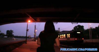 Athina Love gets pounded hard in public under a bridge for cash - sexu.com - Hungary