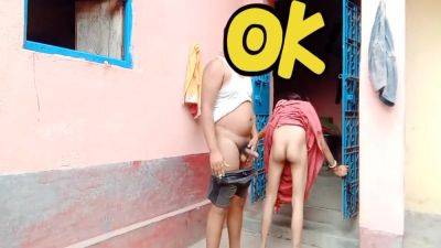 Village Bhabhi Alone In Home Outdoor Sex Video - hclips.com - India - Indian