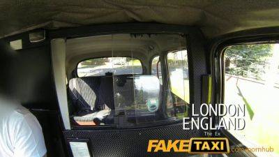 Valerie Fox gets her tight butt drilled in a fake taxi after a steamy public fuck - sexu.com - Britain - British
