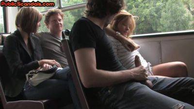 Public bitch drilled in bus b4 she gets fucked outdoor - txxx.com