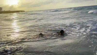Swims In Atlantic Ocean And Poses Naked On A Public Beach In Cuba - Monika Fox - hotmovs.com - latina